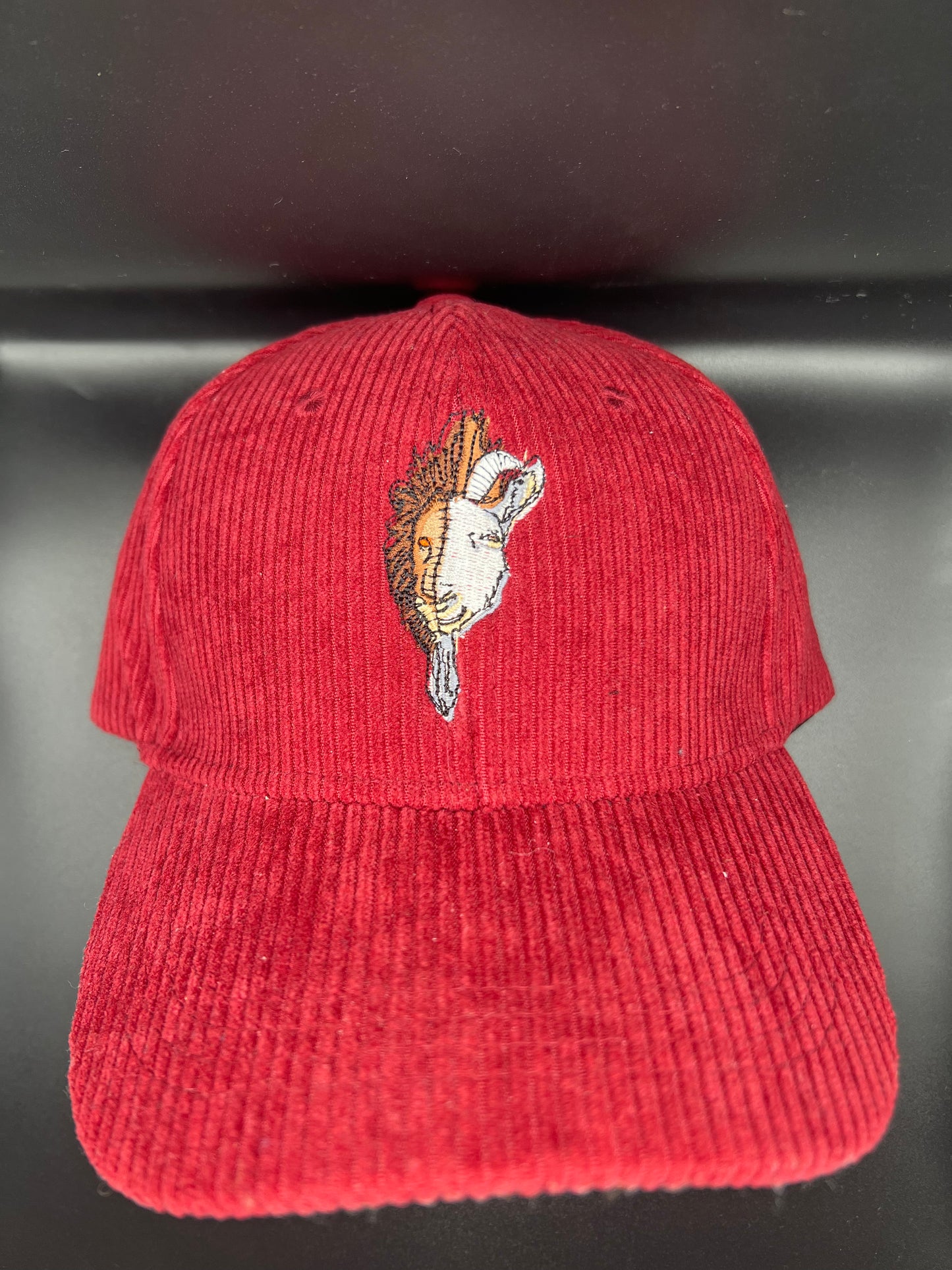 Burgundy Corduroy Dad Hat